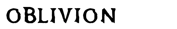 Шрифт Oblivion