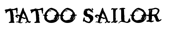 Шрифт Tatoo Sailor
