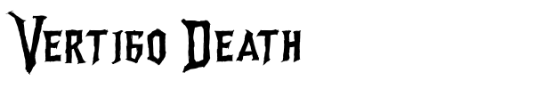 Шрифт Vertigo Death