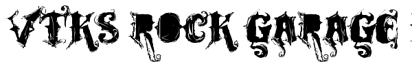 Шрифт VTKS Rock Garage Band