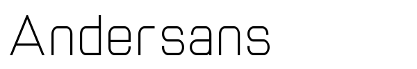 Шрифт Andersans