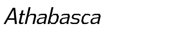 Athabasca font preview