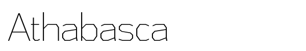 Athabasca font preview