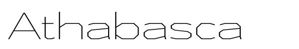 Athabasca font preview