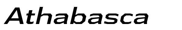 Athabasca font preview