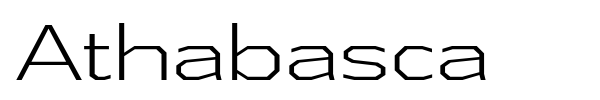 Athabasca font preview