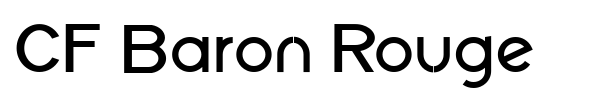 Шрифт CF Baron Rouge