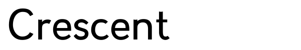 Шрифт Crescent