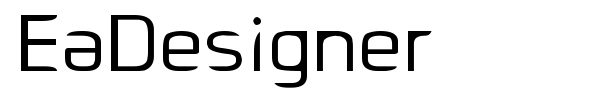 Шрифт EaDesigner