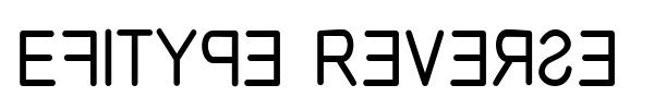 Шрифт Efitype Reverse