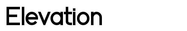 Шрифт Elevation