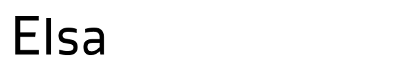 Шрифт Elsa