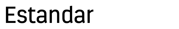 Шрифт Estandar