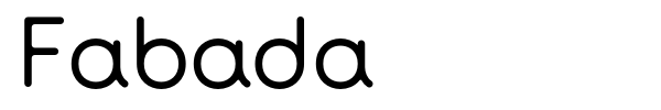 Fabada font preview