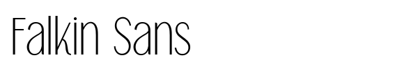 Falkin Sans font preview