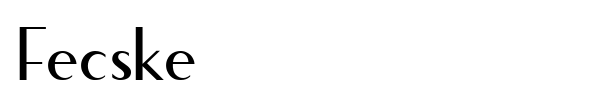 Шрифт Fecske