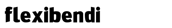 Шрифт FlexiBendi