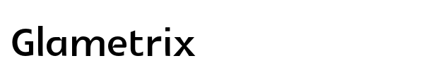 Glametrix font preview
