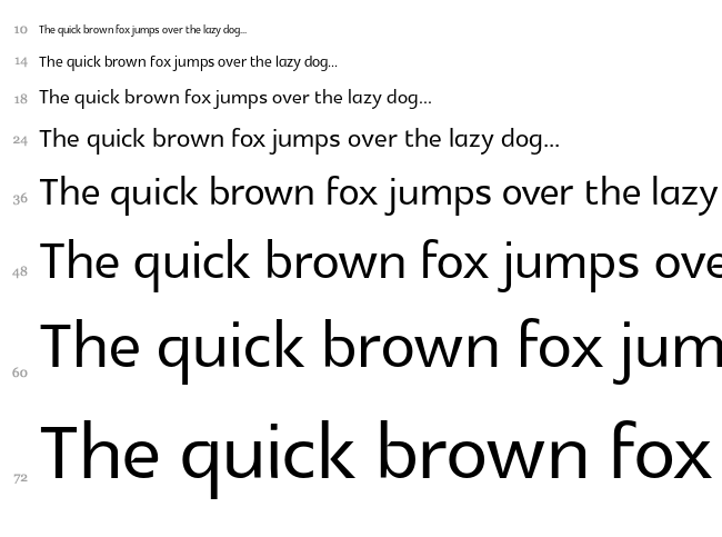 Glametrix font waterfall