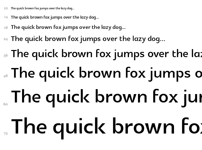 Glametrix font waterfall