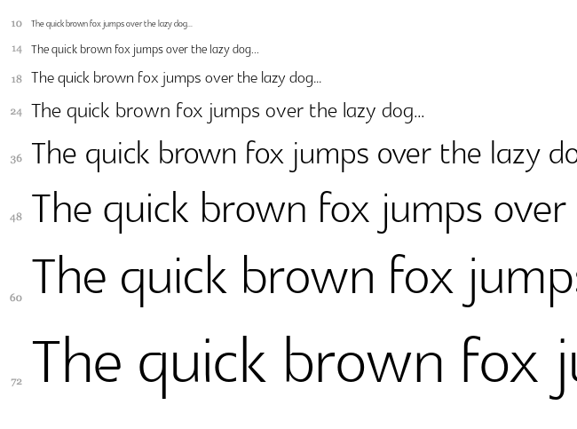 Glametrix font waterfall