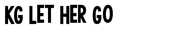 Шрифт KG Let Her Go