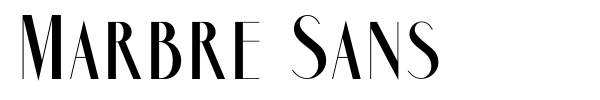 Шрифт Marbre Sans