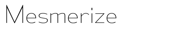 Шрифт Mesmerize
