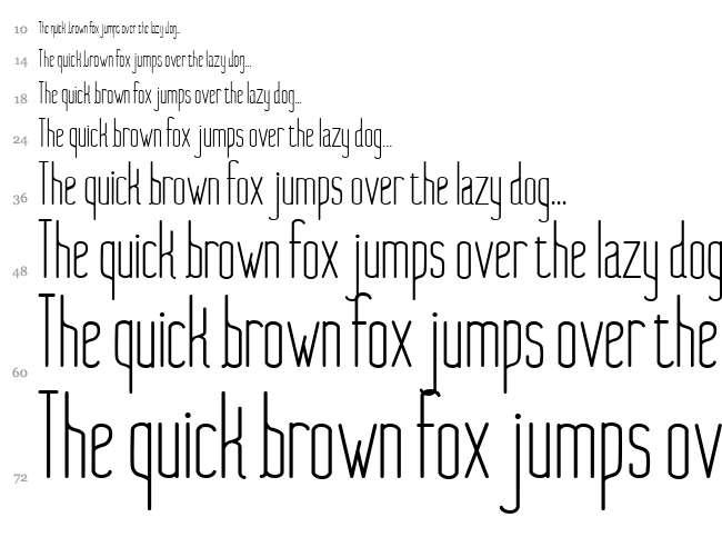 Nue font waterfall