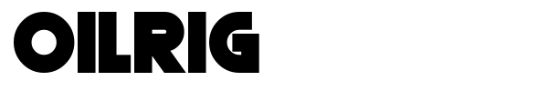 Oilrig font preview