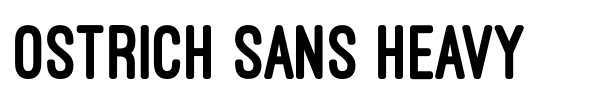 Шрифт Ostrich Sans Heavy