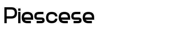 Шрифт Piescese