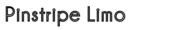 Шрифт Pinstripe Limo