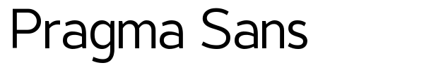 Шрифт Pragma Sans