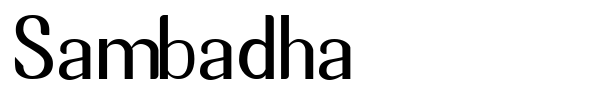Шрифт Sambadha
