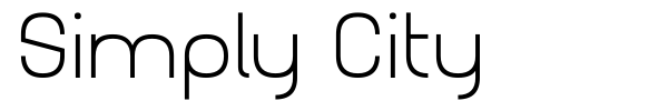 Simply City font preview