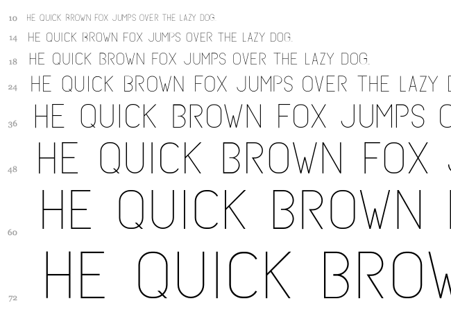 Subtle Sans font waterfall