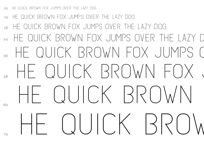 Subtle Sans font waterfall