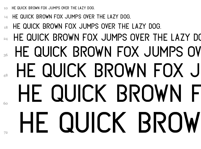 Subtle Sans font waterfall