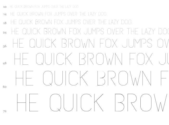 Subtle Sans font waterfall