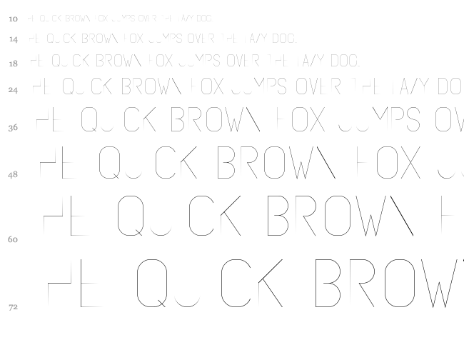 Subtle Sans font waterfall