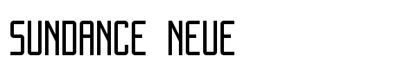 Шрифт Sundance Neue