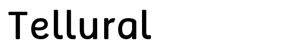Шрифт Tellural