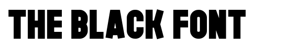 The Black Font font preview