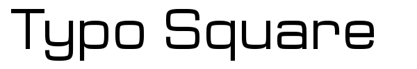 Шрифт Typo Square