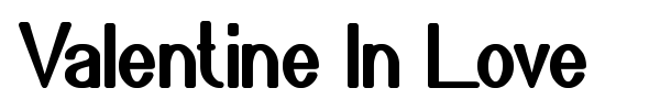 Шрифт Valentine In Love
