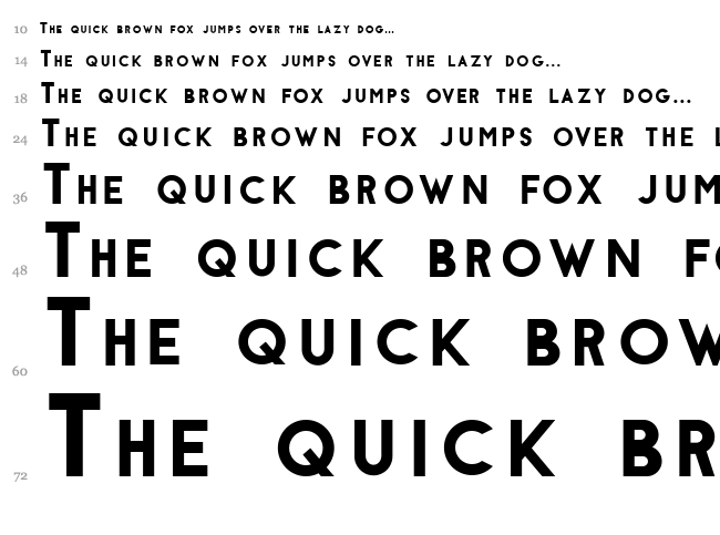 Vulpes font waterfall