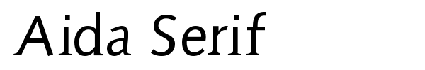 Шрифт Aida Serif