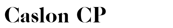 Шрифт Caslon CP