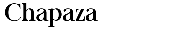 Шрифт Chapaza